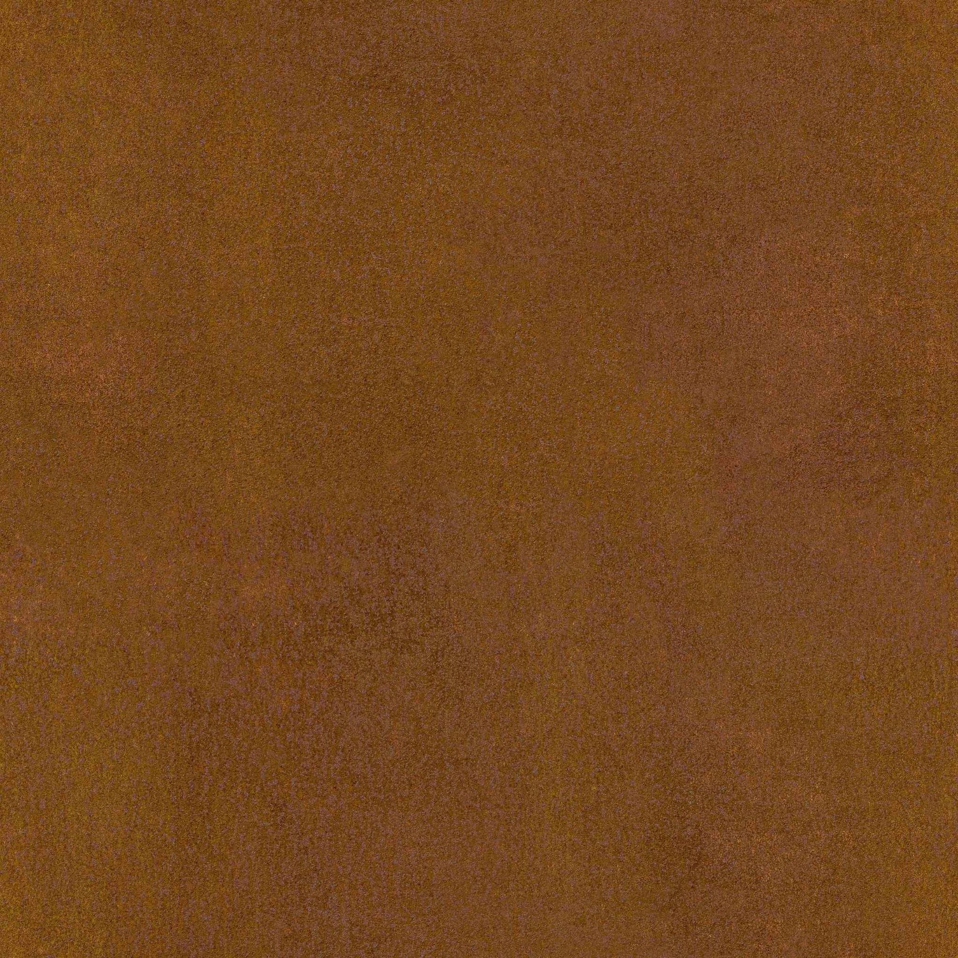 Weathered light brown rust Corten steel material sample close up texture